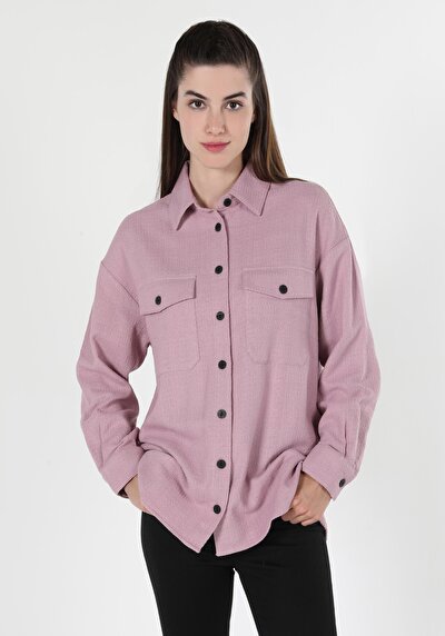 Image de Chemise À Manches Longues Rose Femme
