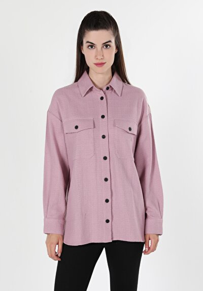 Image de Chemise À Manches Longues Rose Femme