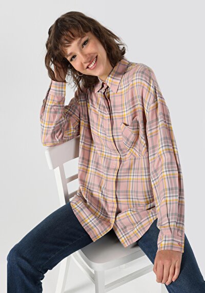 Image de Chemise À Manches Longues Rose Femme