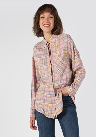 Image de Chemise À Manches Longues Rose Femme