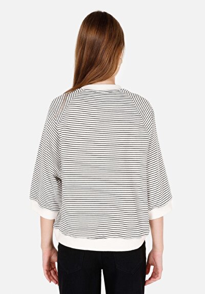 Image de T-shirt À Manches Longues Blanc Regular Fit Femme