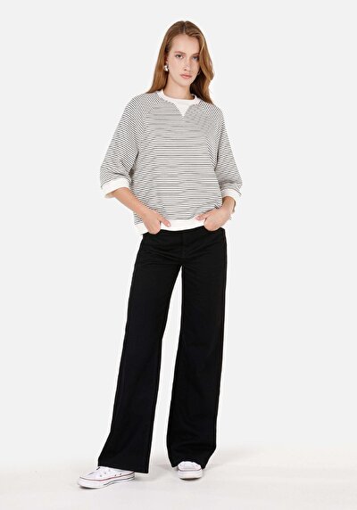 Image de T-shirt À Manches Longues Blanc Regular Fit Femme