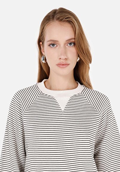 Image de T-shirt À Manches Longues Blanc Regular Fit Femme