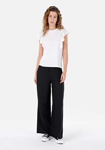 Image de T-shirt À Manches Courtes Blanc Regular Fit Jakarli Femme