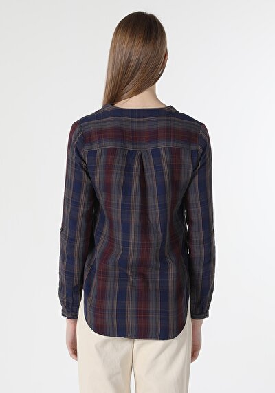 Image de Chemise À Manches Longues Marine Femme