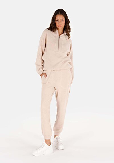 Image de Pantalon De Survêtement Beige Regular Fit Femme