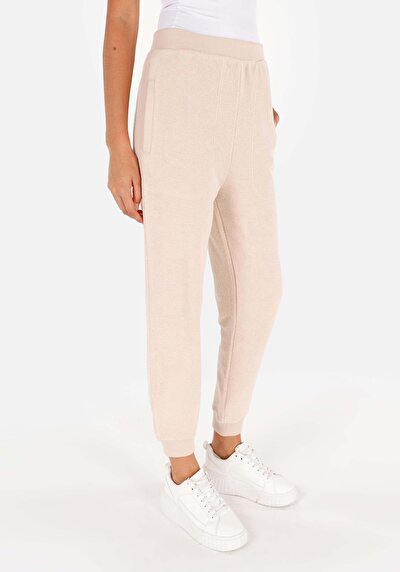 Image de Pantalon De Survêtement Beige Regular Fit Femme