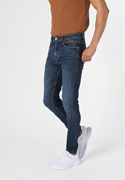Image de 035 Ryan Pantalon Marine Slim Leg En Skinny Fit Homme