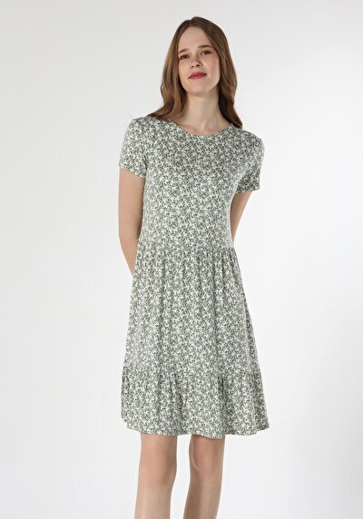 Image de Robe Vert Regular Fit    Femme