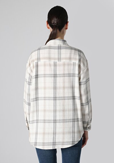 Image de Chemise À Manches Longues Beige Regular Fit Femme