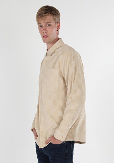 Image de Chemise À Manches Longues Blanc Comfort Fit   Homme