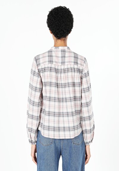 Afficher les détails de Chemise À Manches Longues Rose Regular Fit   Femme
