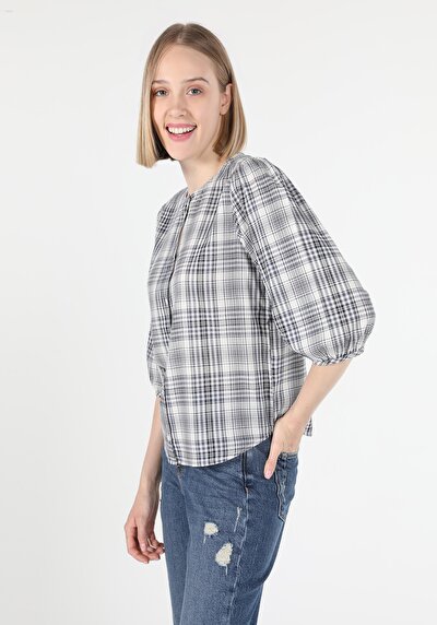Afficher les détails de Chemise À Manches Longues Marine    Femme
