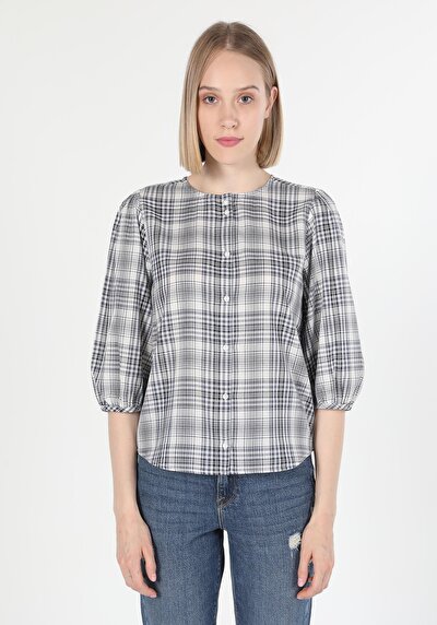 Afficher les détails de Chemise À Manches Longues Marine    Femme
