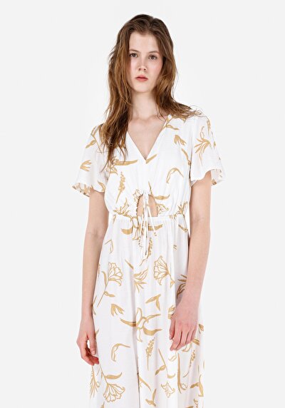 Image de Robe Ecru Regular Fit Femme