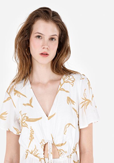 Image de Robe Ecru Regular Fit Femme