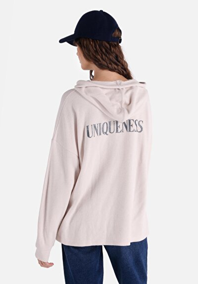 Image de T-shirt À Manches Longues Ecru Regular Fit Femme