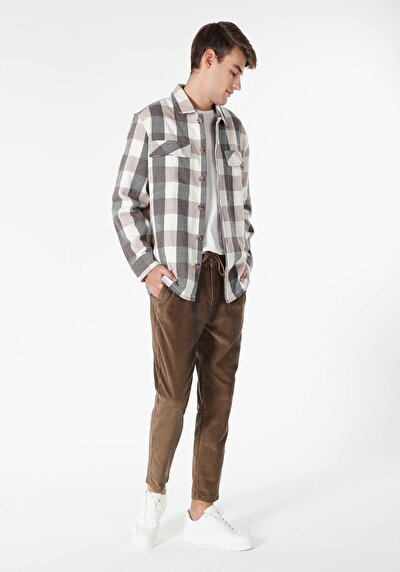 Afficher les détails de Pantalon Marron Düz Paça  En  Regular Fit Homme