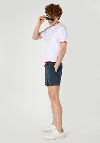 Image de Short De Bain Bleu Slim Fit  Homme