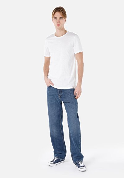 Image de T-shirt À Manches Courtes Blanc Regular Fit Homme