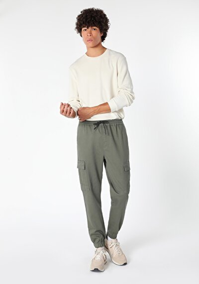Afficher les détails de Pantalon Kaki Lastikli  En  Slim Fit Homme