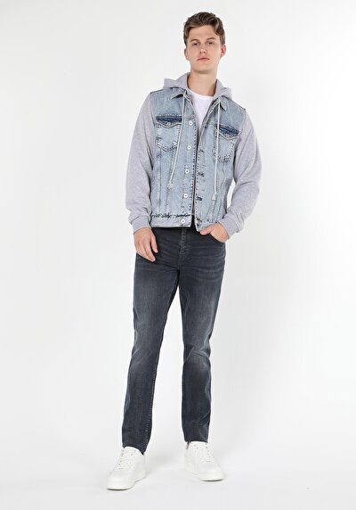 Image de 041 Danny Pantalon Bleu Foncé Slim Leg  En  Slim Fit Homme