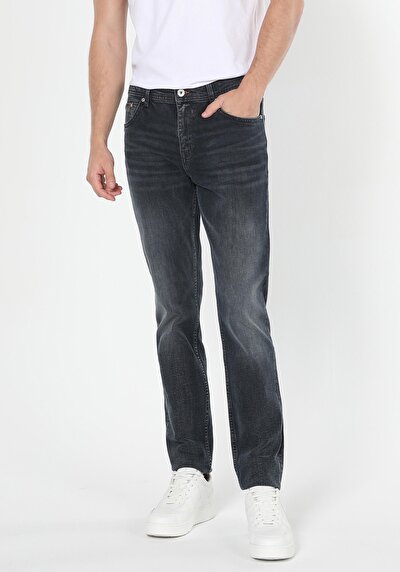Image de 041 Danny Pantalon Bleu Foncé Slim Leg  En  Slim Fit Homme