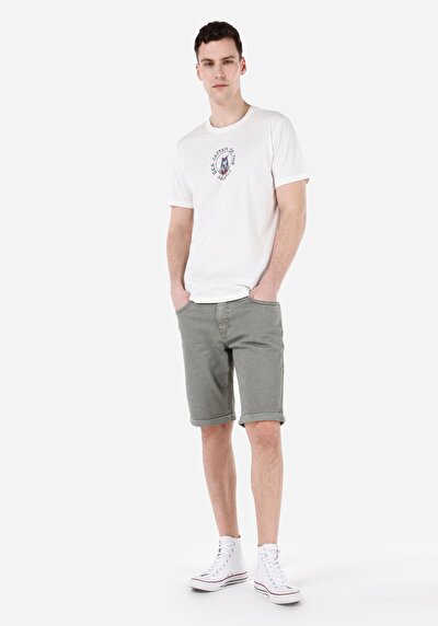 Image de Short Vert Regular Fit Homme