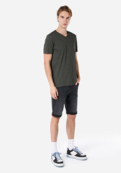 Image de T-shirt À Manches Courtes Vert Regular Fit Homme