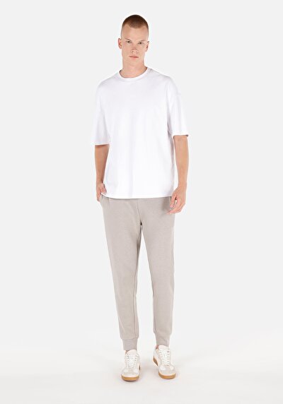 Image de Pantalon De Survêtement Blanc Slim Fit Homme