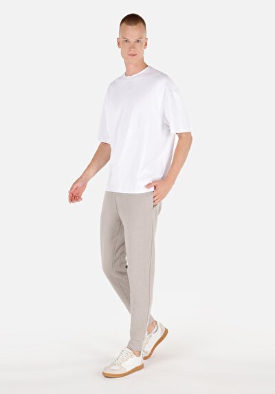 Image de Pantalon De Survêtement Blanc Slim Fit Homme
