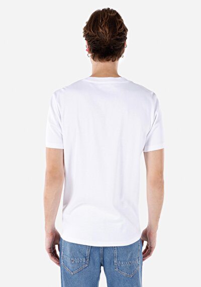 Image de T-shirt À Manches Courtes Blanc Regular Fit Homme