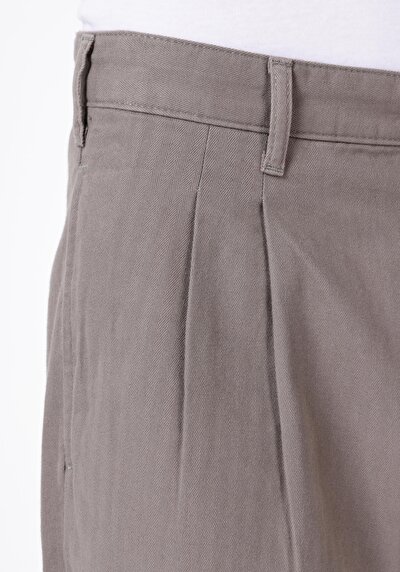 Afficher les détails de Pantalon  Düz Paça Medium Rise En Jacquard Wıde Fit Homme