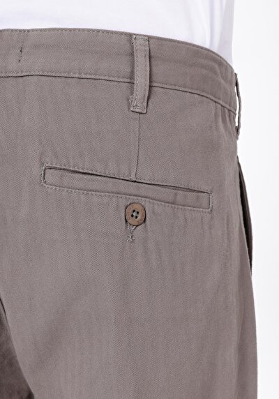 Afficher les détails de Pantalon  Düz Paça Medium Rise En Jacquard Wıde Fit Homme