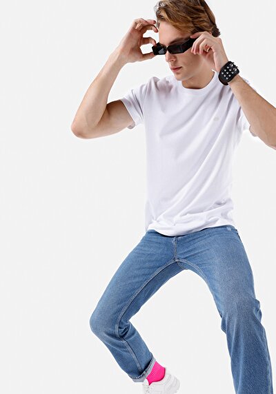 Image de T-shirt À Manches Courtes Blanc Regular Fit  Homme