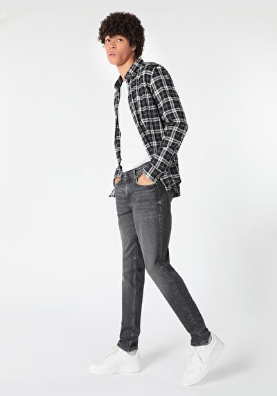 Image de 041 Danny Pantalon Noir Slim Leg  En  Slim Fit Homme
