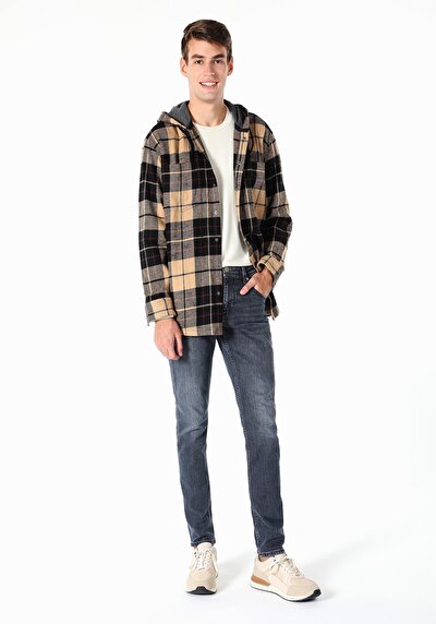 Image de 041 Danny Pantalon Bleu Foncé Slim Leg  En  Slim Fit Homme