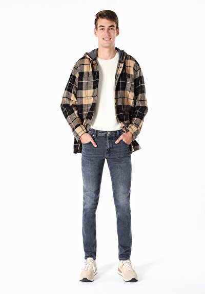 Image de 041 Danny Pantalon Bleu Foncé Slim Leg  En  Slim Fit Homme