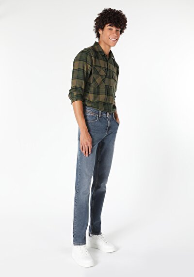 Image de 044 Karl Pantalon Bleu Foncé Straight Leg  En  Straight Fit Homme