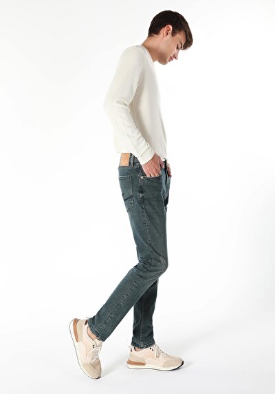 Image de 044 Karl Pantalon Vert Straight Leg  En  Straight Fit Homme