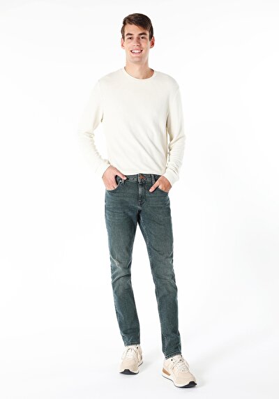 Image de 044 Karl Pantalon Vert Straight Leg  En  Straight Fit Homme