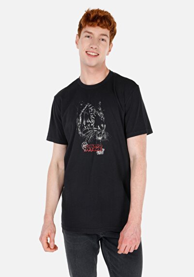Image de T-shirt À Manches Courtes Anthracite Regular Fit  Homme