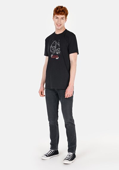 Image de T-shirt À Manches Courtes Anthracite Regular Fit Homme