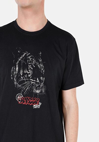 Image de T-shirt À Manches Courtes Anthracite Regular Fit  Homme