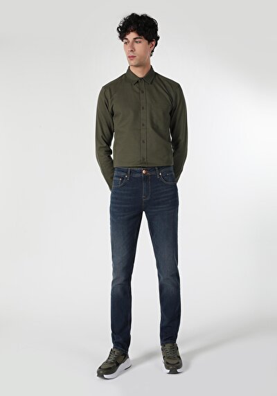 Image de 044 Karl Pantalon Denim Straight Leg En Straight Fit Homme
