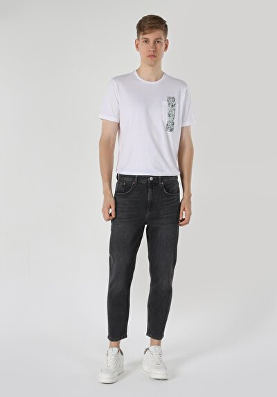 Image de 039 Lucas Pantalon Bleu En Carrot Fit Homme