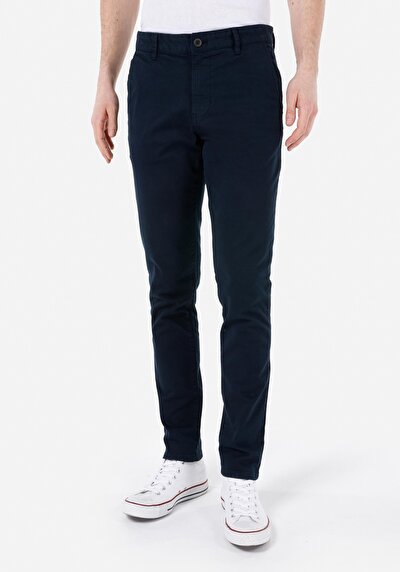 Image de Pantalon  Straight Leg Medium Rise En Gabardine Slim Fit Homme