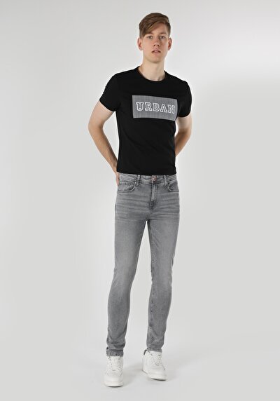 Image de 035 Ryan Pantalon Gris En Skinny Fit Homme