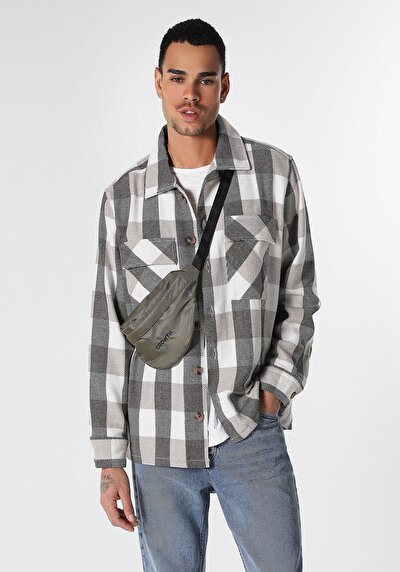 Image de Chemise À Manches Longues Beige Comfort Fit   Homme