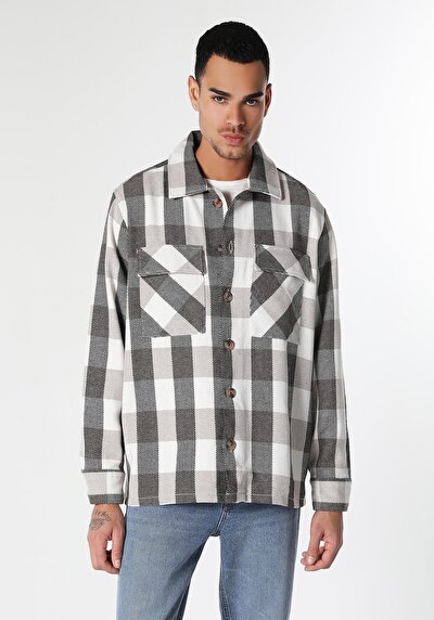 Image de Chemise À Manches Longues Beige Comfort Fit   Homme